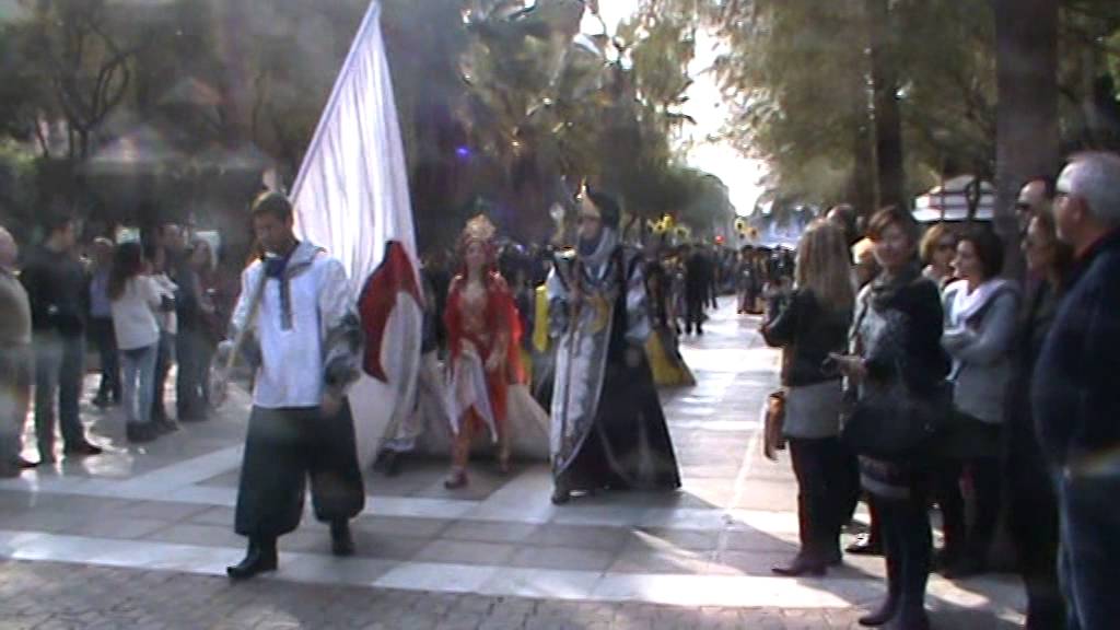 MOROS Y CRISTIANOS DE GÉRGAL EN LA RAMBLA DE ALMERÍA 11-1-2015