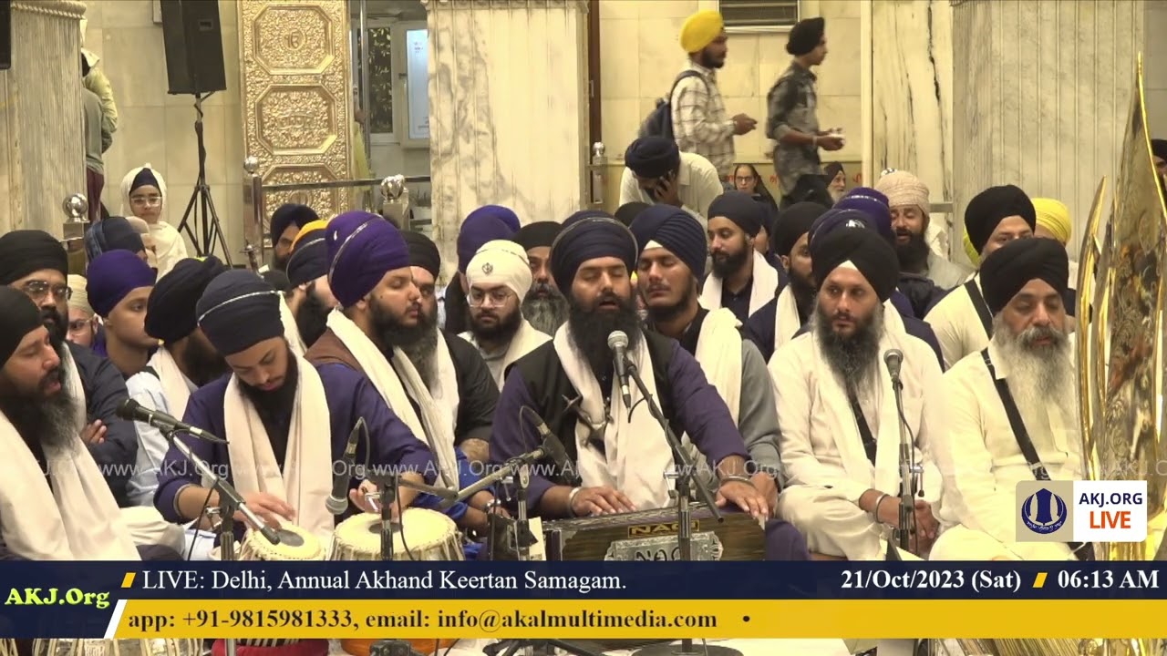 023 Delhi 21Oct2023 SatMor Dinas Sohella Keertan Bhai Pritpal Singh Jee Regina