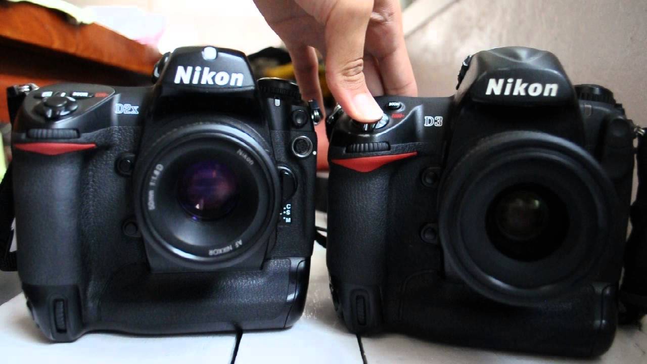 Nikon D3 and D2x shutter sound
