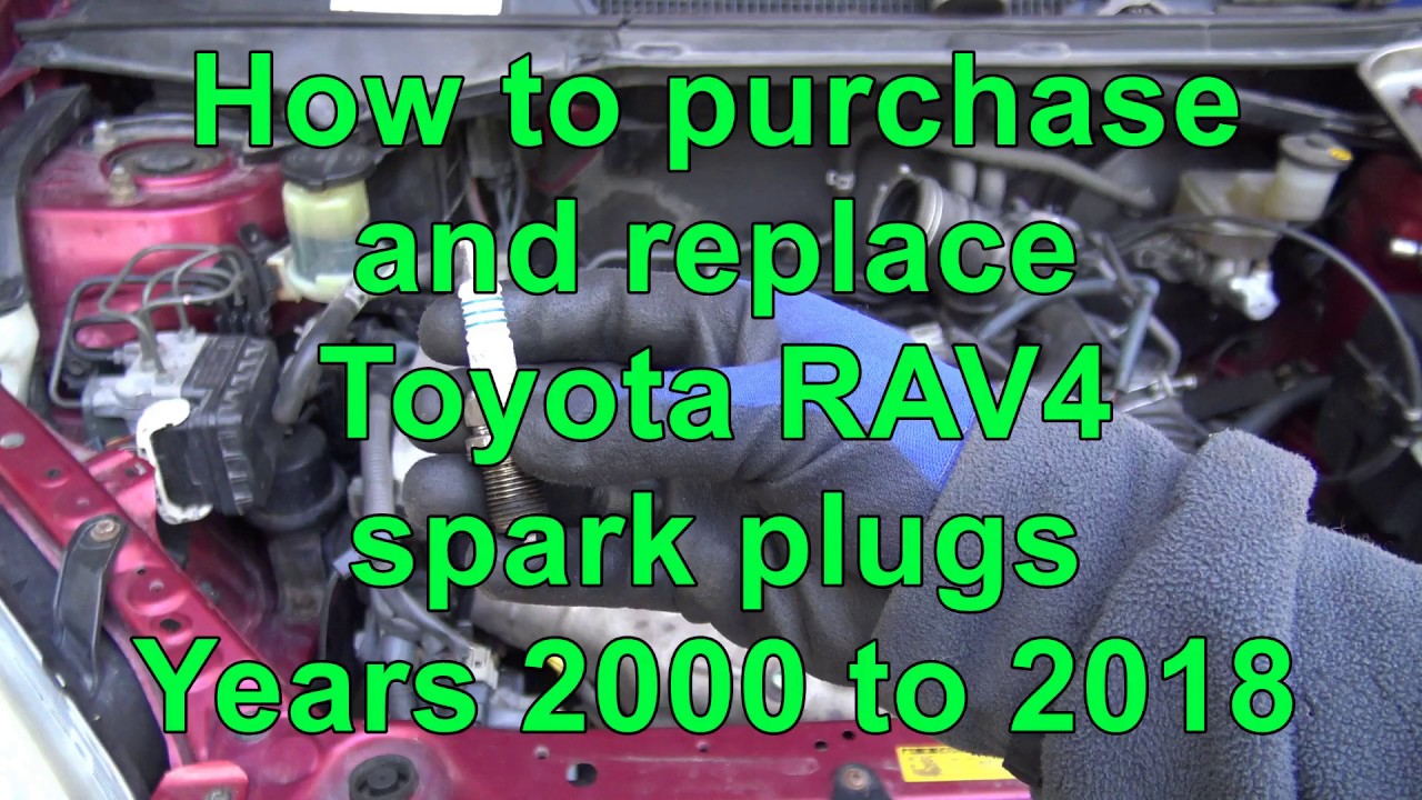 How to replace Toyota RAV4 spark plugs. Years 2000 to 2017