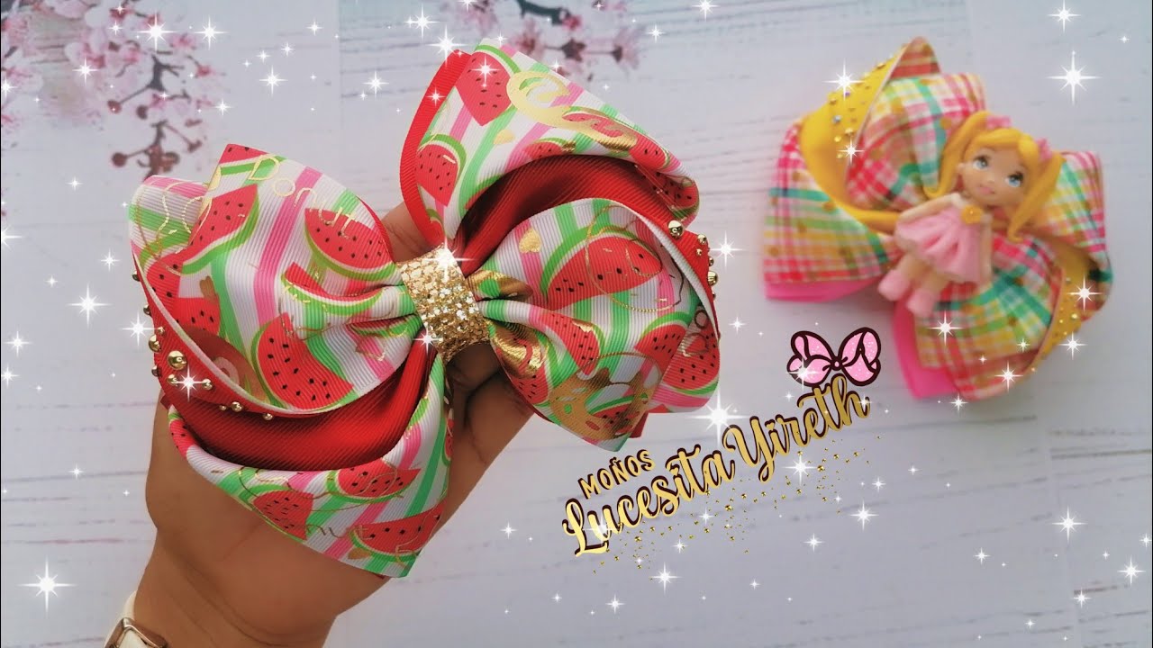 Como realizar un Maxi Lazo para niñas /listón de 7.5 CM
