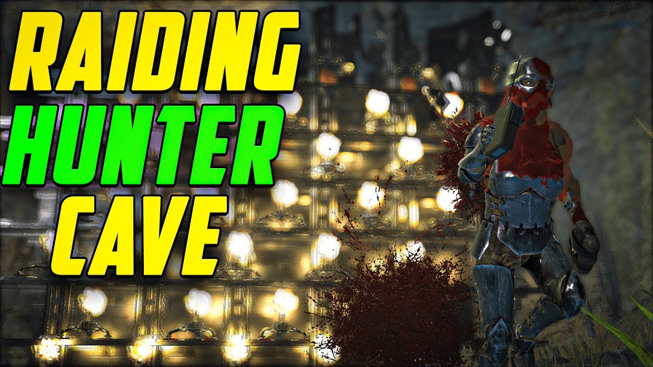 ONLINE Raiding A HUNTER CAVE For INSANE Profit - Ark
