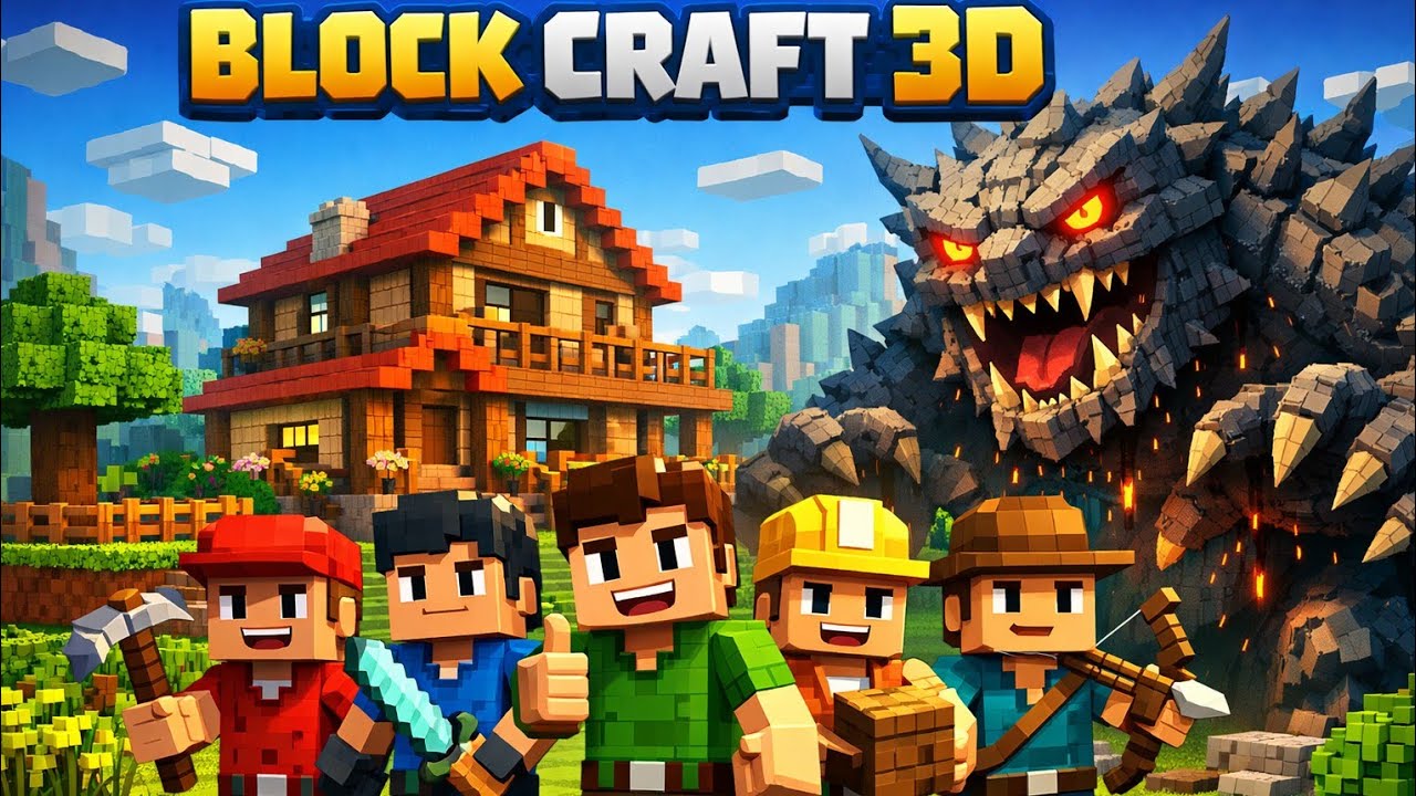 Block craft 3d game butiful house 🏠# gaming #youtube