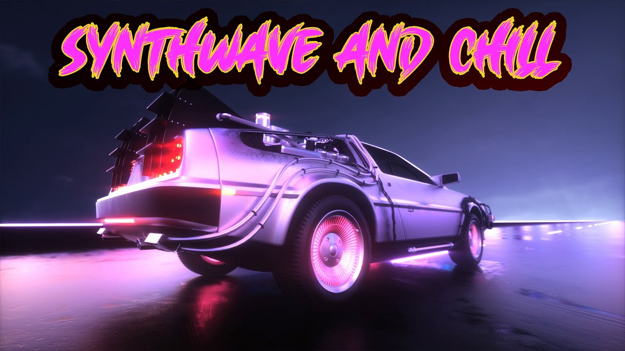 Synthwave Time Travel: Delorean Dreams and Visual Waveform Vibes