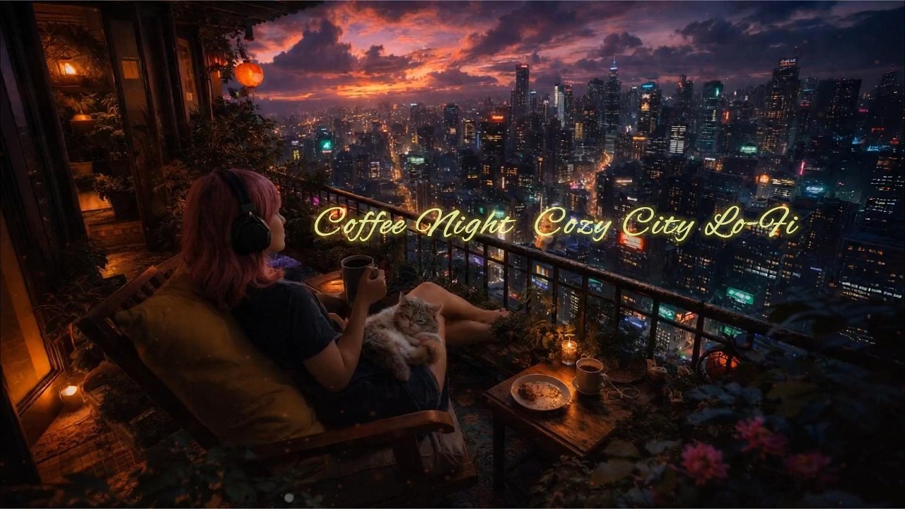 Coffee Night Cozy City Lo-Fi ☕ 河畔咖啡夜｜コーヒー夜の都会Lo-Fi