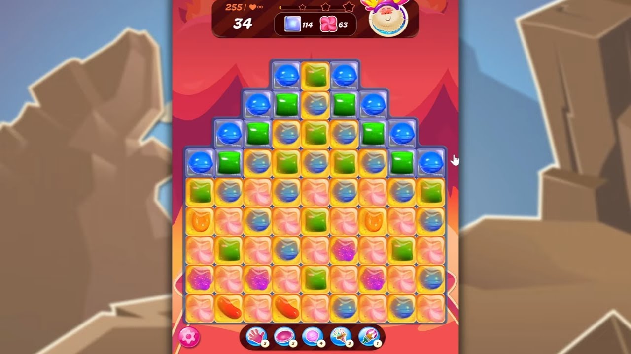 Candy Crush Saga LEVEL 255 NO BOOSTERS (new version)🐟☑️