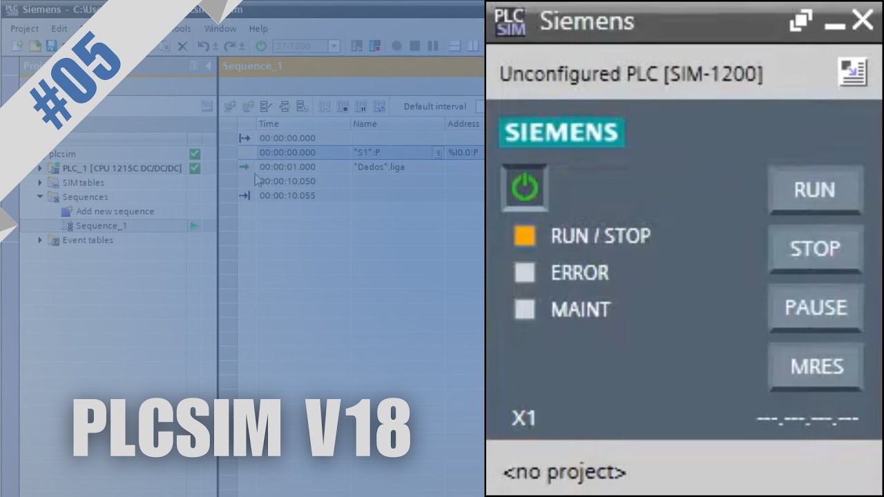 PLCSIM V18 - Tutorial Completo