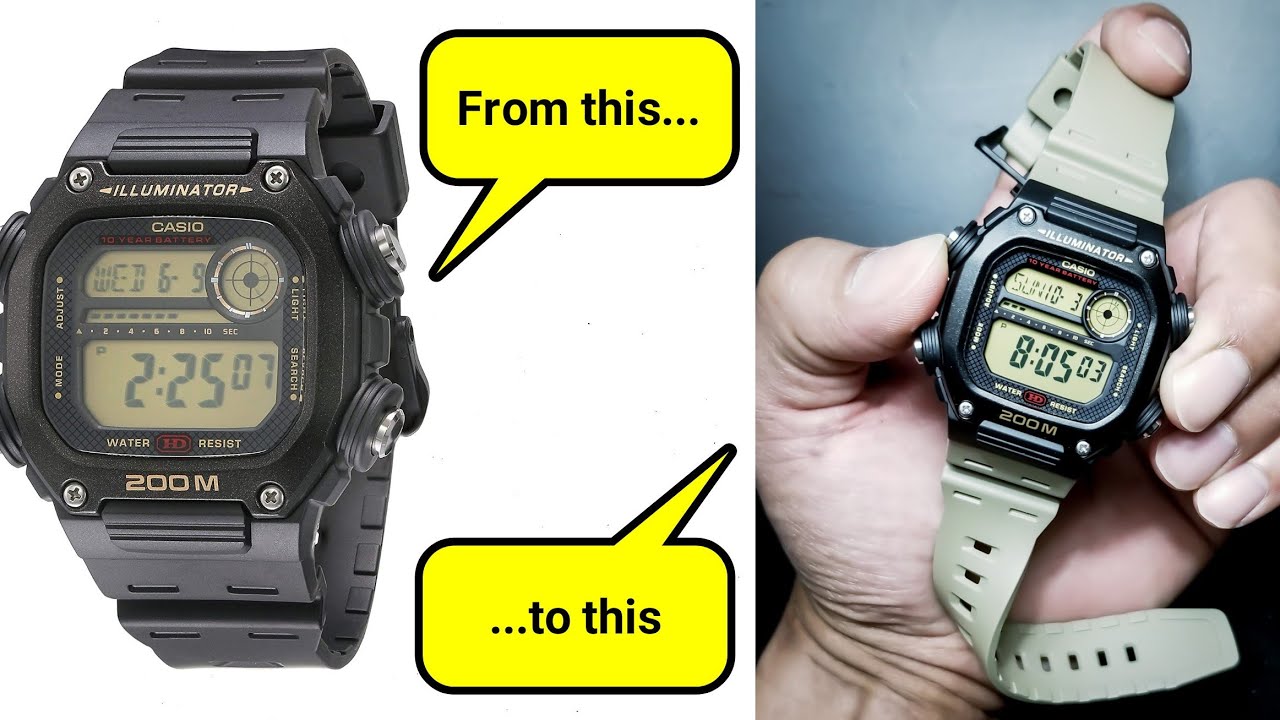 [Casio Mod] Мод Casio DW-291 с новым ремешком!