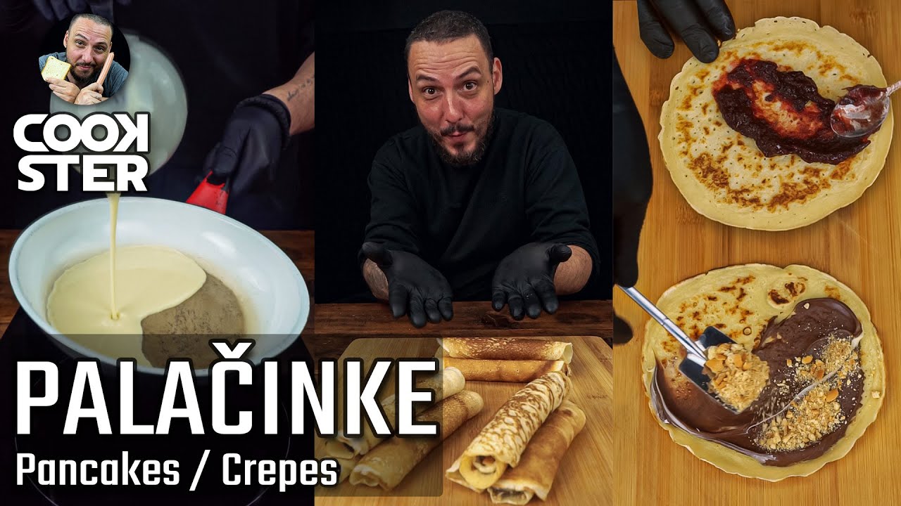 Recept za Slatke Palacinke / Sweet Serbian Crepes 🥞🍳 | Cookster