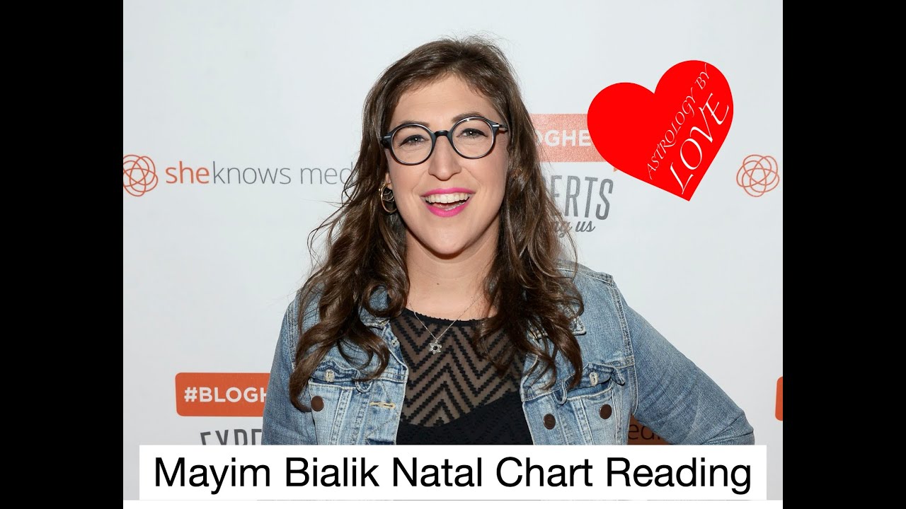 Mayim Bialik natal chart with a grand trine, stelliums, grand cross and yods influenced by Alpheratz