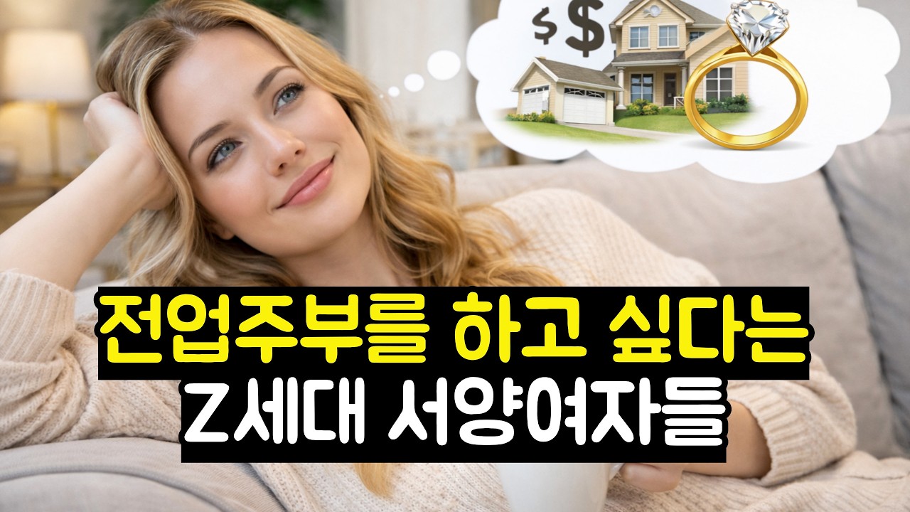 전업주부를 하고 싶다는 Z세대 서양여자들(소프트 걸)