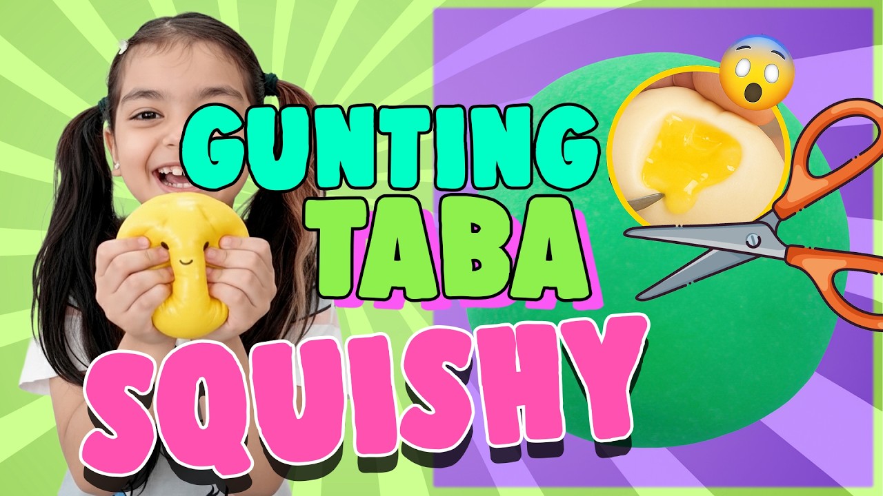 Eksperimen Seru! Mazaya & Daddy Gunting Taba Squishy Bentuk Bakpao 😱 Isinya Aneh Banget!!