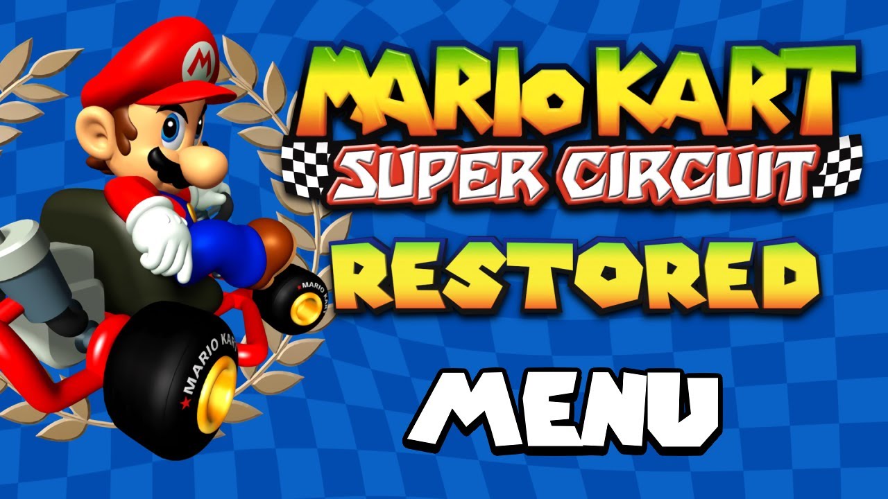 Menu - Mario Kart: Super Circuit (Restored)