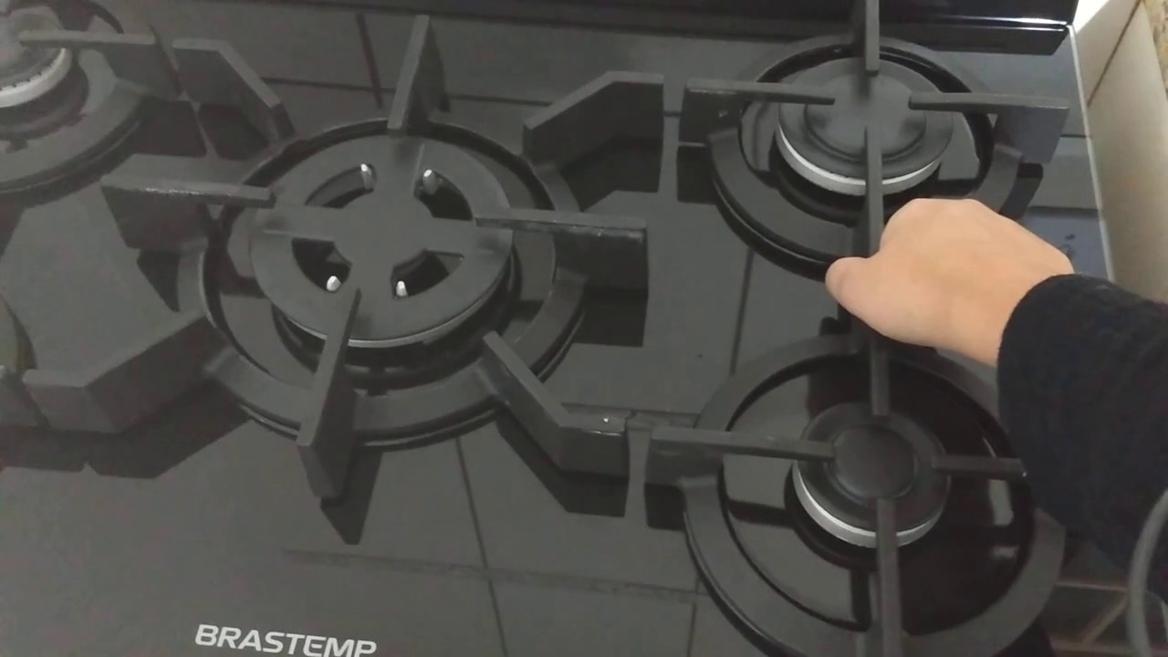 Meu fogão Brastemp 5 bocas mesa de vidro - BFS5VCR