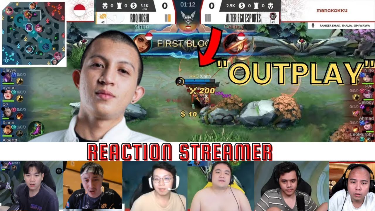 Reaction Streamer Esme Bangsin Outplay YSS AE Celiboy Mpl Indonesia S8