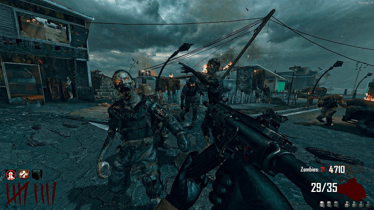 BLACK OPS 2 ZOMBIES: NUKETOWN GAMEPLAY (NO COMMENTARY)