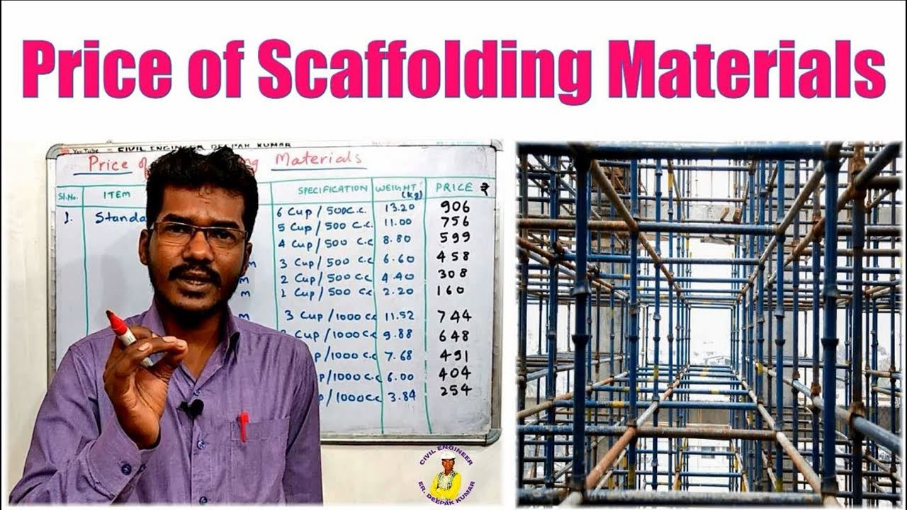 Price of Scaffolding Materials | Scaffolding Materials Price List in India |