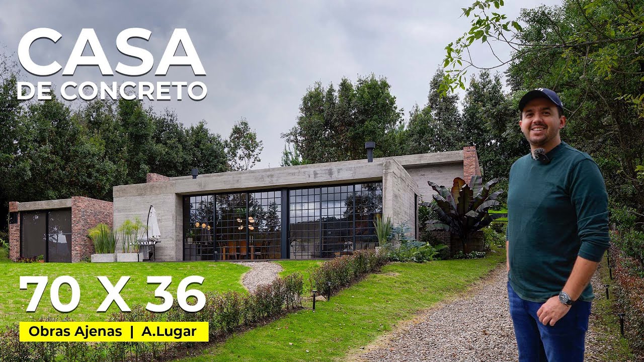 CASA de CONCRETO y LADRILLO en la NATURALEZA | Obras Ajenas | A.Lugar