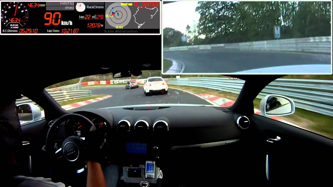 Nordschleife 2011-09-24 - R-power on TTRS s.tronic chasing BMW 1 M on VLN track