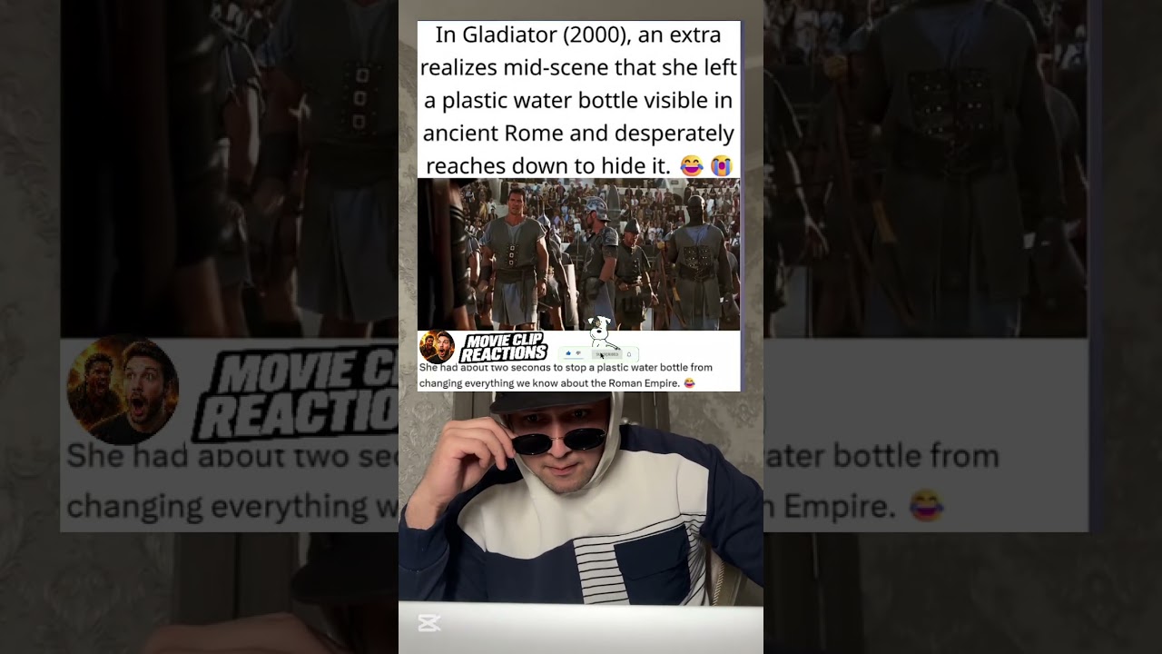 In Gladiator (2000), This Extra Tried to Hide a Plastic Water Bottle Mid-Scene 😂