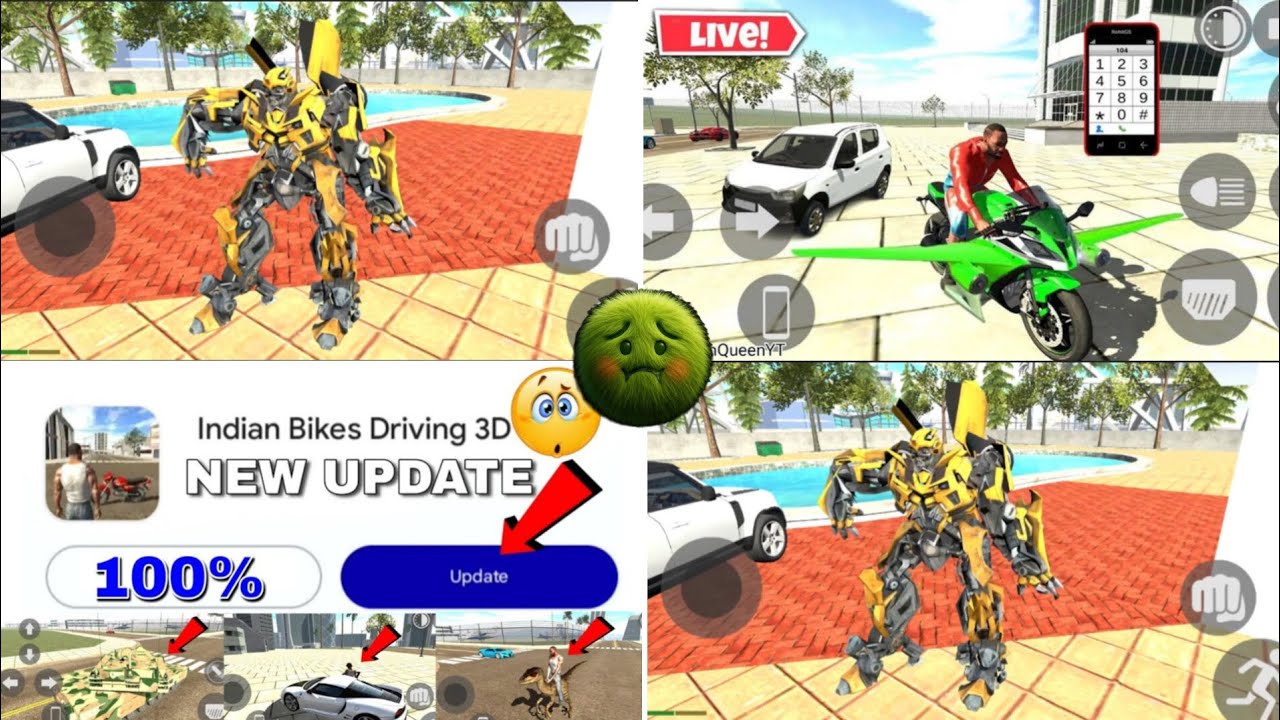 Indian bike driving 3d new update transformer 😱🤯 Cheat code 