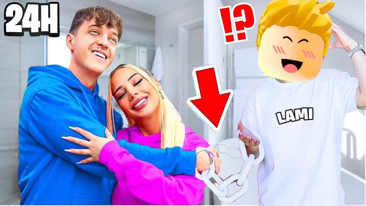 24 STUNDEN angekettet an YOUTUBER 😳