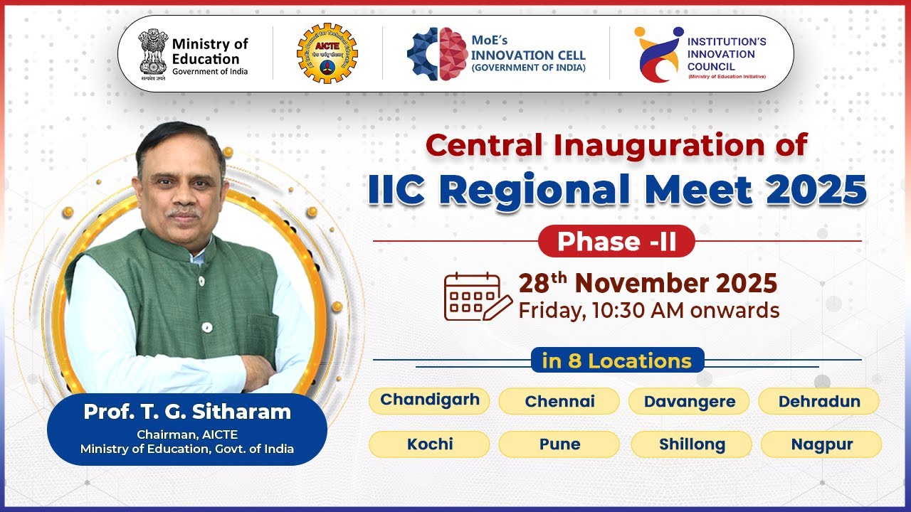 Central Inauguration of IIC Regional Meet 2025 - Phase II