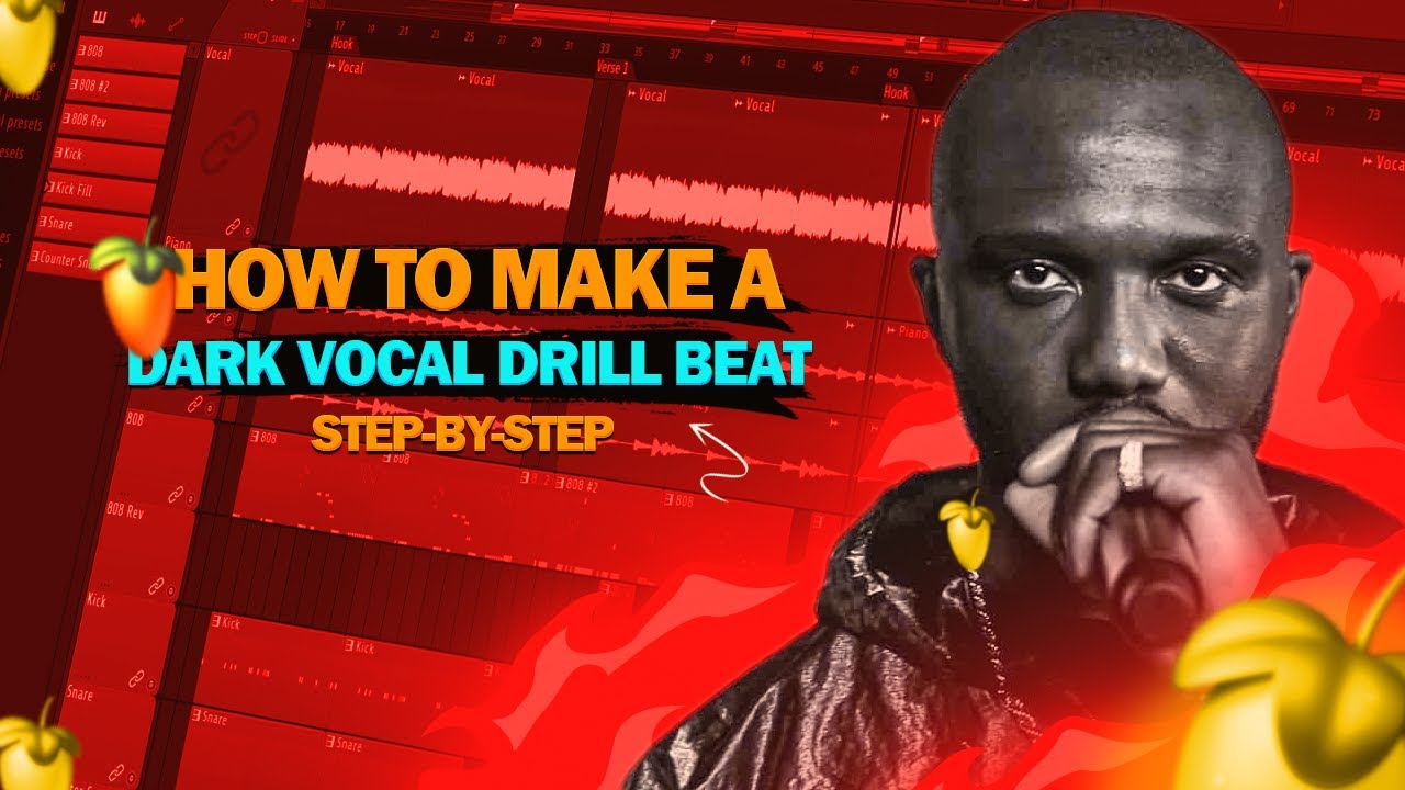 How to make DARK Vocal Drill Beats Like Ghosty 🔥 FL Studio Drill Tutorial 2023