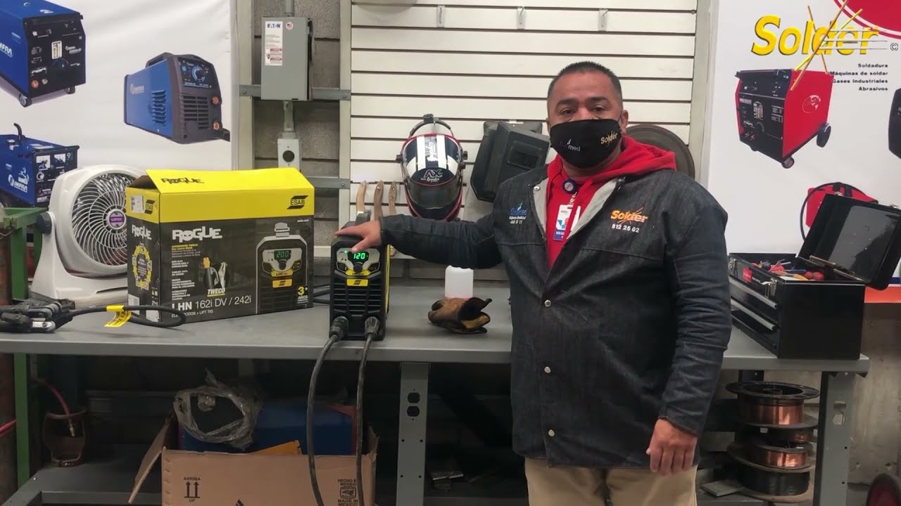 FUNCIONAMIENTO DEL INVERSOR LHN 162i DV ROGUE DUAL ESAB 110220