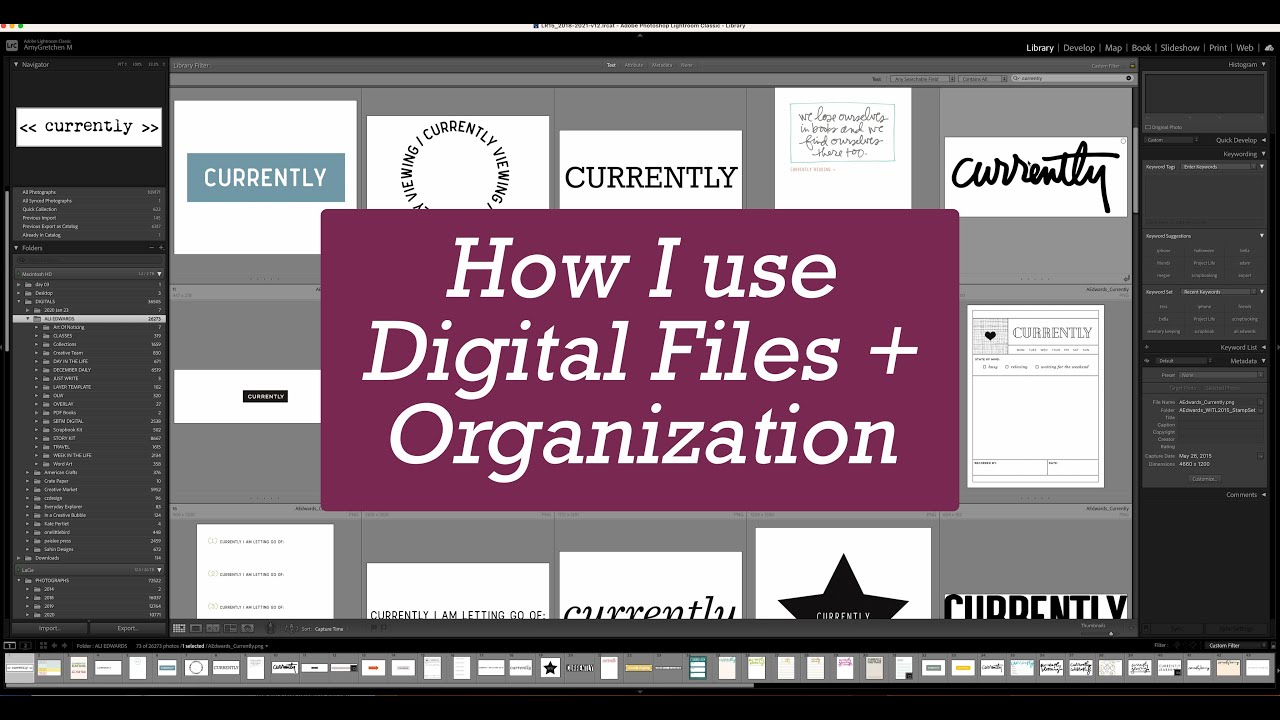 How I Use my Digital Files for Inspiration + Organization