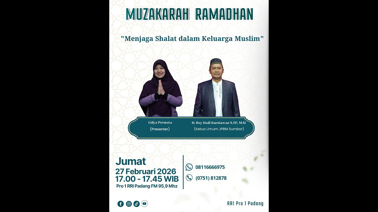 MUZAKARAH RAMADHAN || JUMAT, 27 FEBRUARI 2026