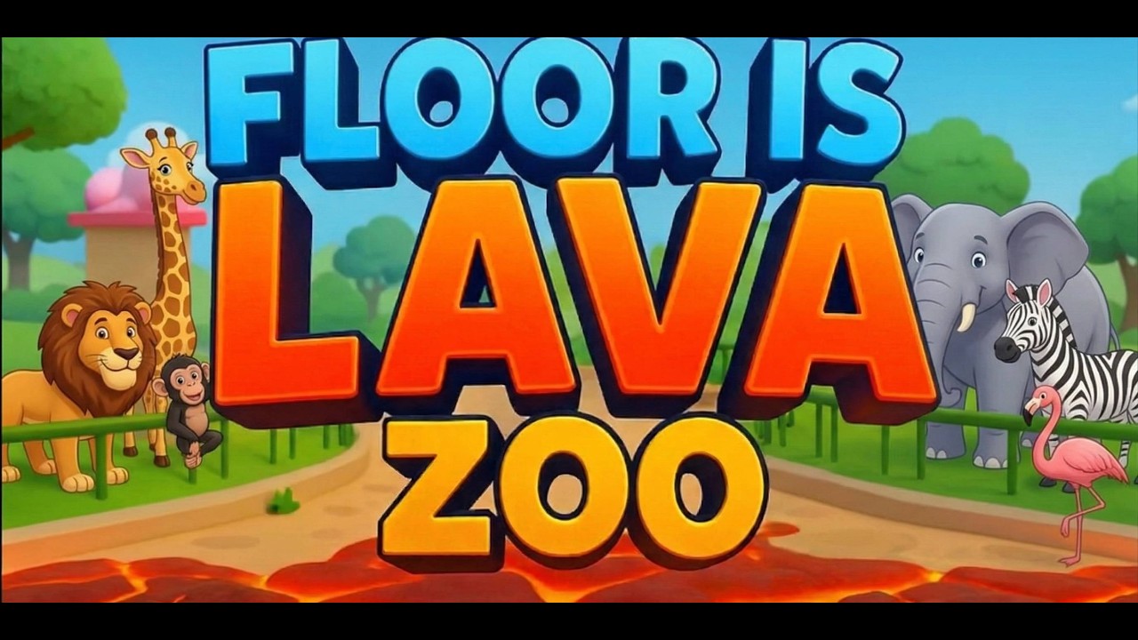 Zoo Freeze Dance & Floor is Lava &mdash; Fun Games for Kids