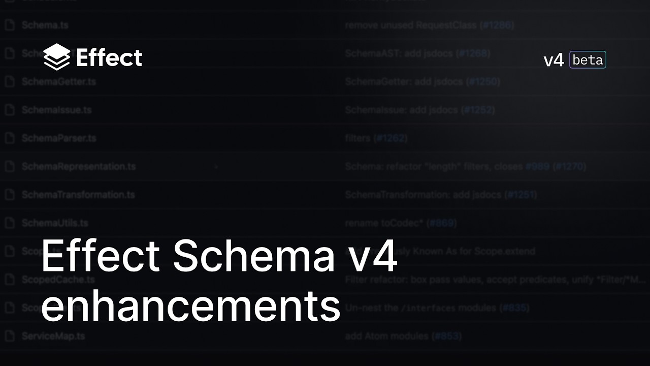 Effect Schema v4 improvements and comparisons | Effect v4 Beta 🚀