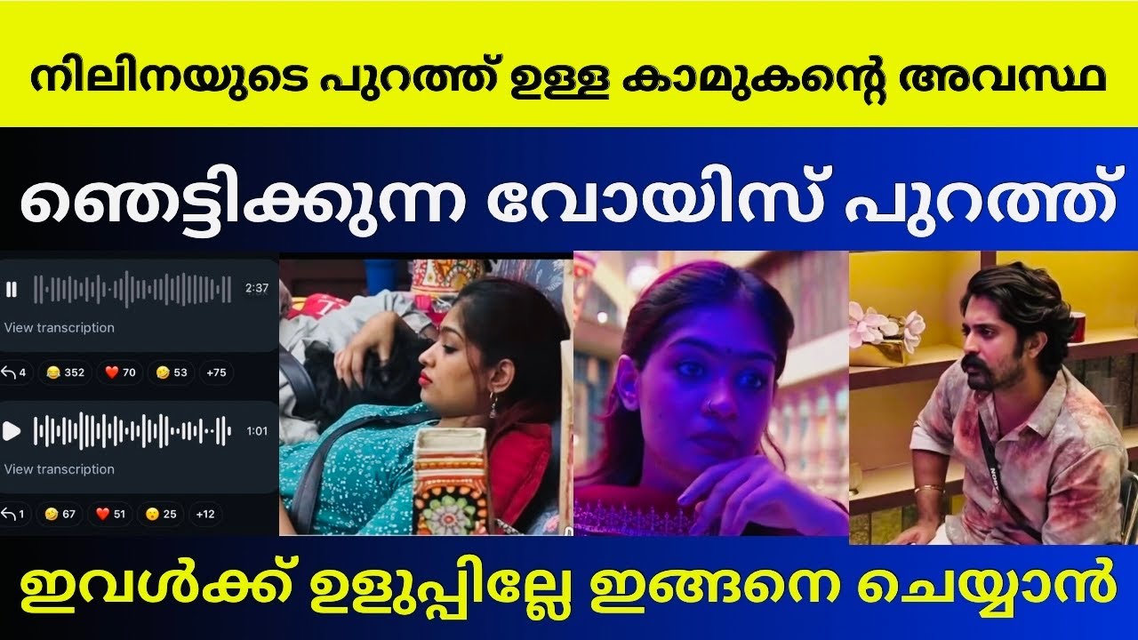 ഇവൾക്ക് ഉളുപ്പില്ലേ ഇങ്ങനെ ചെയ്യാൻ | Nilina | Noby | Bigg boss Malayalam season 8