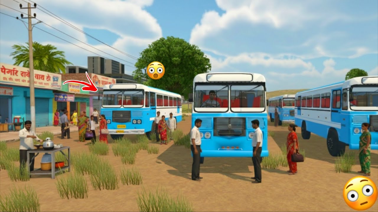 I Will drive The Bus Today and Take all The passengers to The Village 😧 Bus Simulator Play 💀⚡