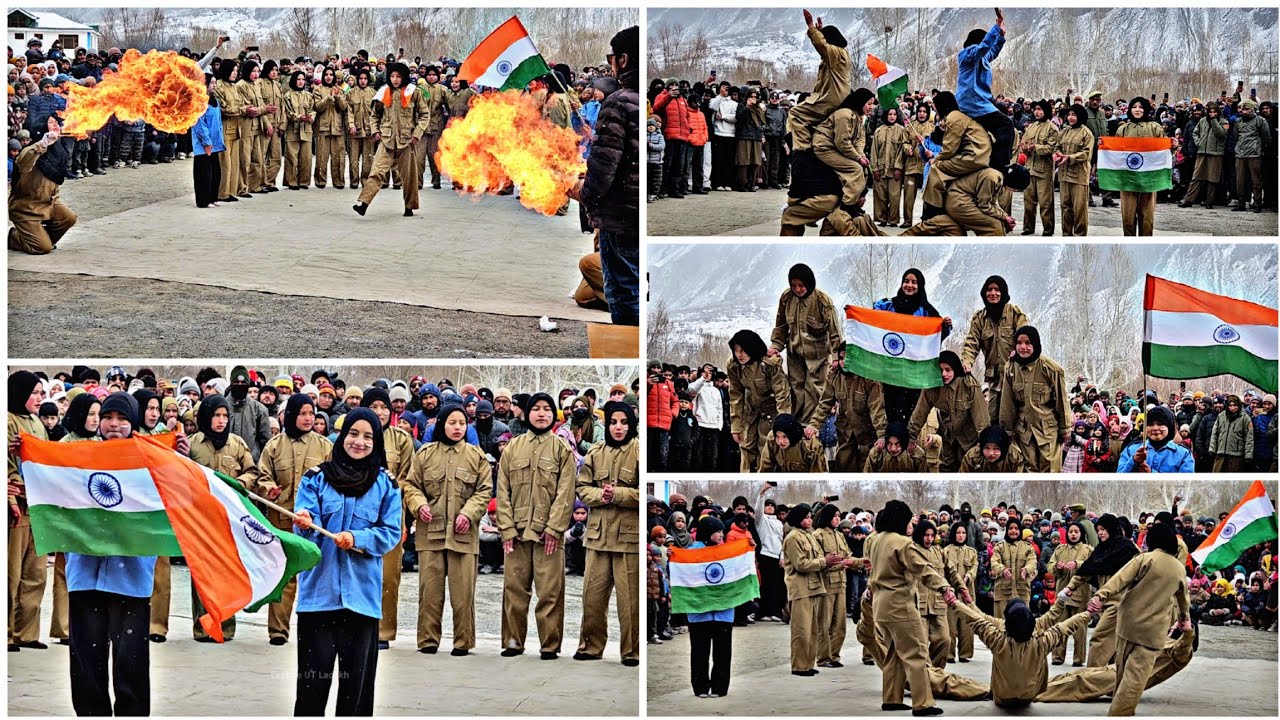 Pyramid Formation | Govt High School Thasgam | 77th Republic Day 2026 | Sankoo,Kargil,Ladakh
