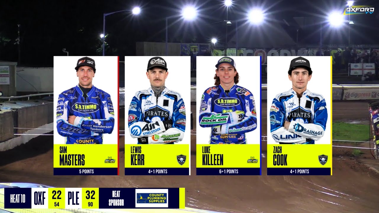 Heat 10 | Oxford vs Poole | BSN Series Semi Final Leg 2 | OXFORD SPEEDWAY TV 2025