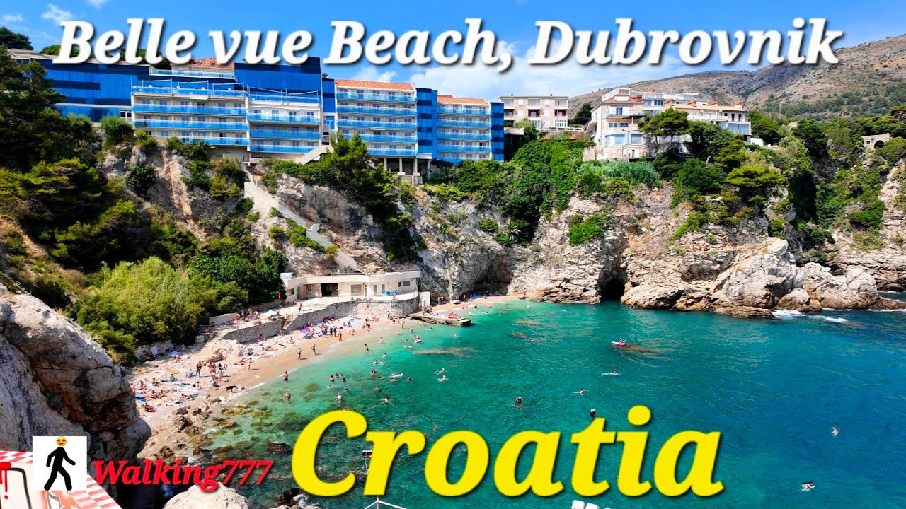 Bellevue Beach, Dubrovnik walking tour.