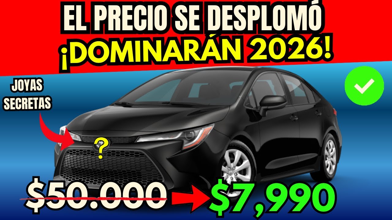 5 AUTOS BARATOS QUE SE DESPLOMARAN 2026 (Y DURAN)