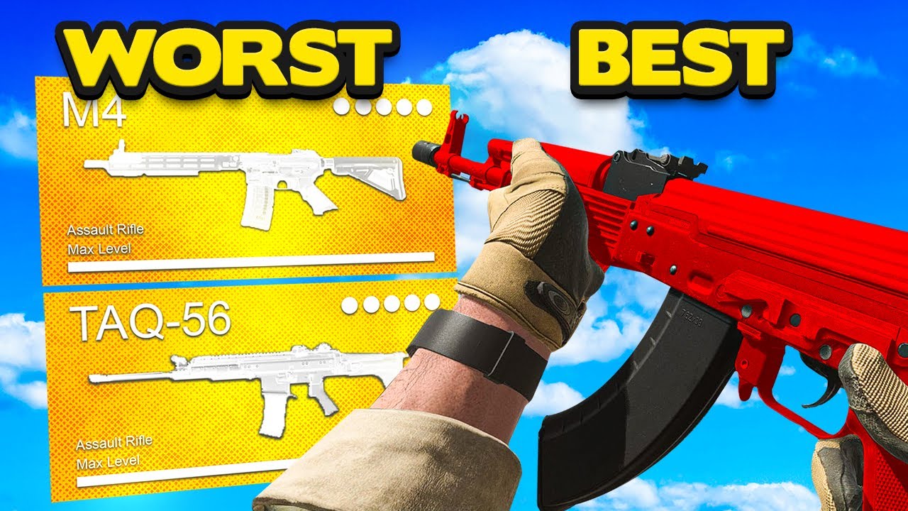 Modern Warfare 2 RANKING all Assault Rifles from WORST to BEST (Best Class Setup)