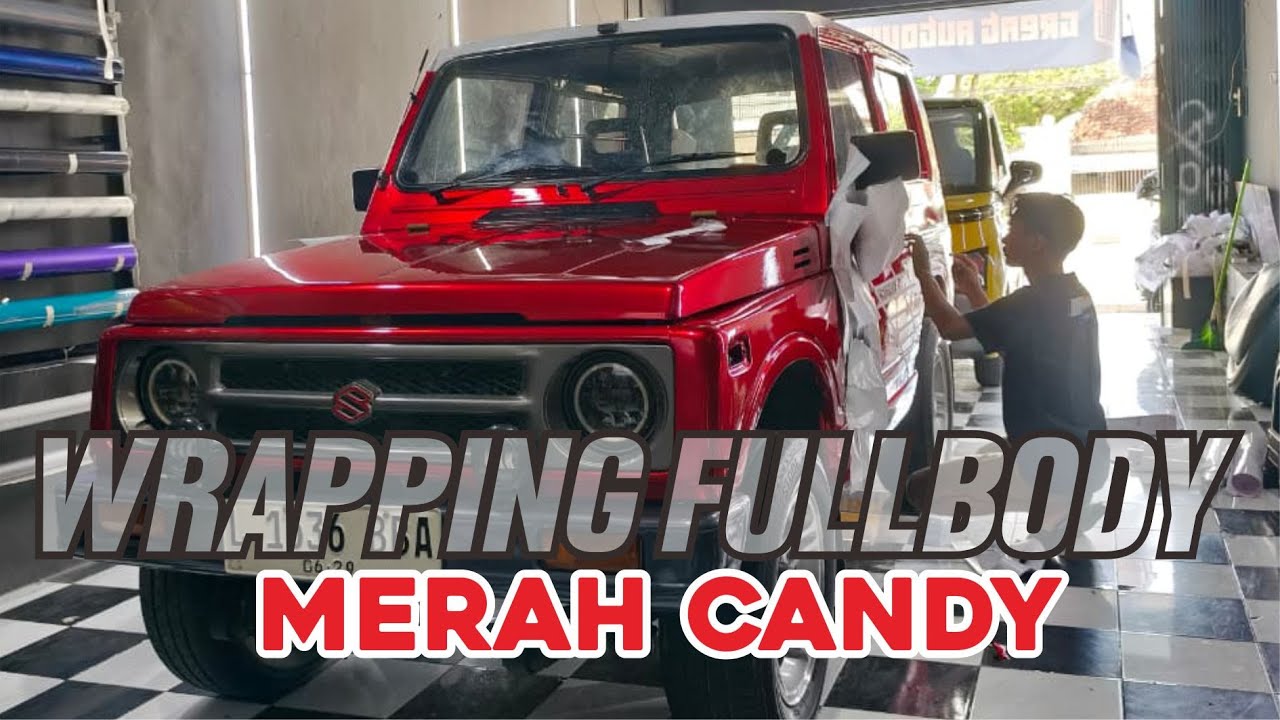 MERUBAH WARNA JIMNY MENJADI MERAH CANDY