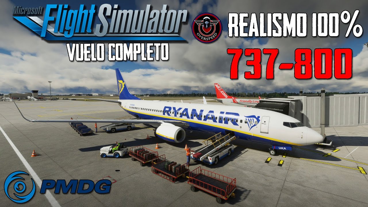 Volando de Menorca a Londres con un 737-800 de calidad PROFESIONAL y MÁXIMO realismo