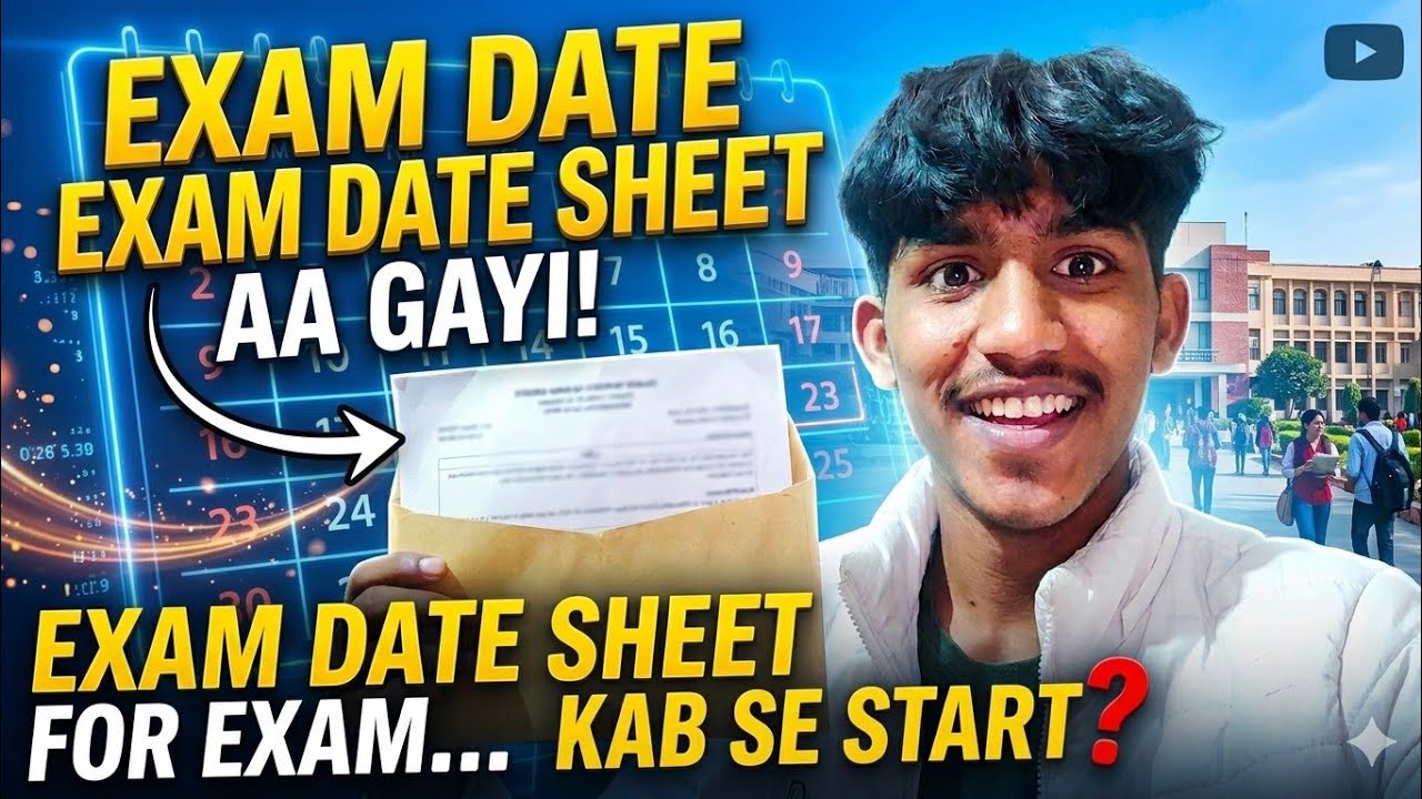 Exam date sheet aa gyi 😱 #vlog #dailyvlog #souravjoshivlogs 