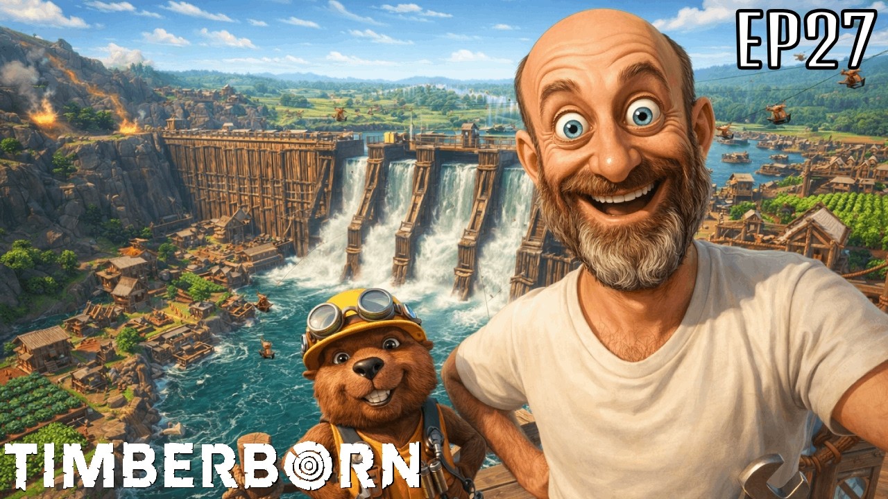 Timberborn EP27 | Bobry na tyrolkach i detonacje, czyli kontrola chaosu