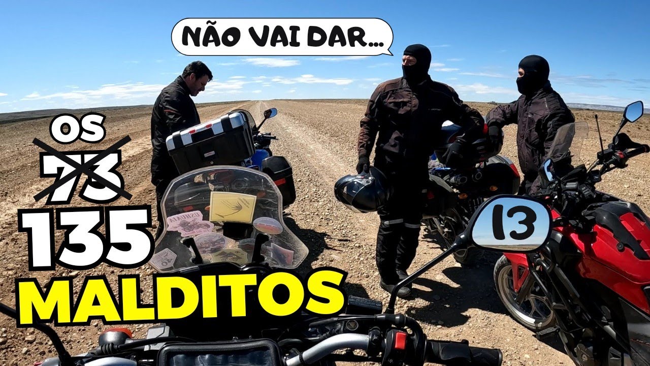 73 ou 135 MALDITOS? De Três Lagos até Gobernador Gregores Viagem de Moto RUTA 40 Patagônia Argentina