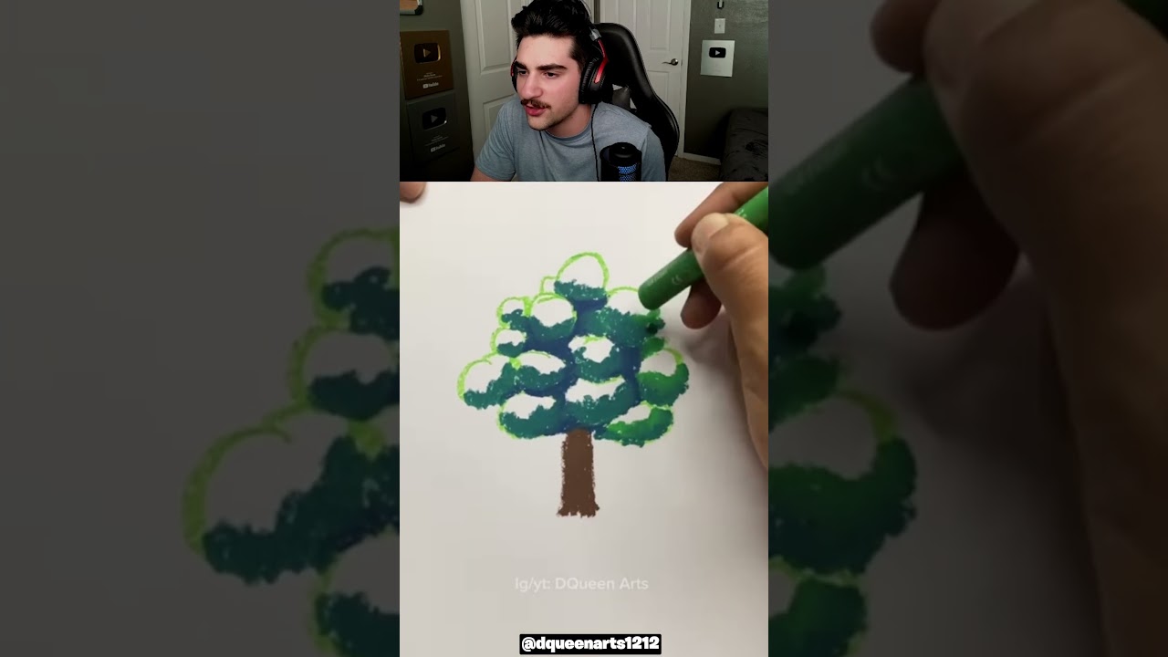 How to Draw Tree! 🤯 @DQueenArts1212