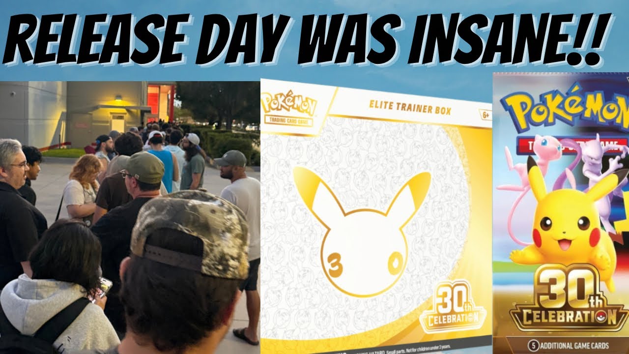 День релиза 30-летия Pok&eacute;mon был БЕЗУМНЫМ!!! (ПОТРЯСАЮЩИЕ ВЫТЯНУТЫЕ КАРТЫ!!)