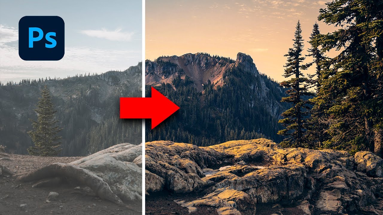 Técnica de 3 COLORES para paisajes increíbles en PHOTOSHOP | Alain Perdomo