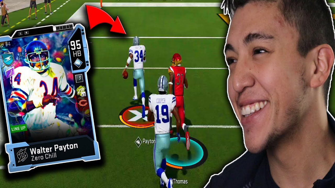 ZERO CHILL WALTER PAYTON GAMEPLAY! SWEETNESS IS BACK IN MADDEN! HE GETS THE BEST ABILITIES!!
