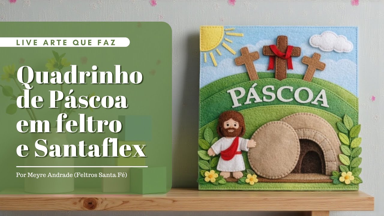 Quadrinhos de Páscoa em feltro e Santaflex | por Meyre Andrade